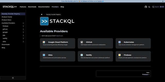 StackQL Provider Registry